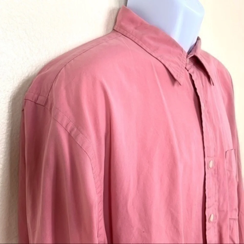 J.Crew Men’s shirt Red casual buttons down sz L